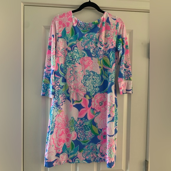 Lilly Pulitzer UPF +50 Sophie Dress SZ M Peony For Your Thoughts - Picture 8 of 16